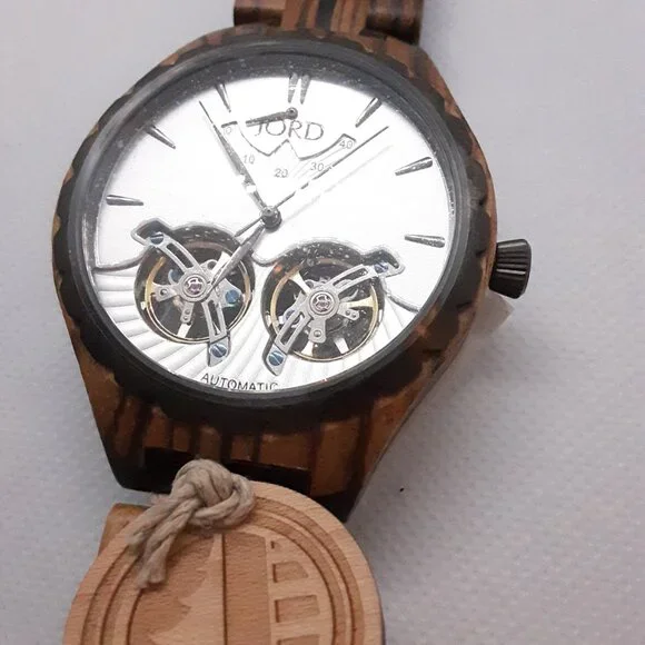 New With Tags Authentic Jord Men's Meridian Series Watch Self-Winding Automatic - Picture 12 of 16